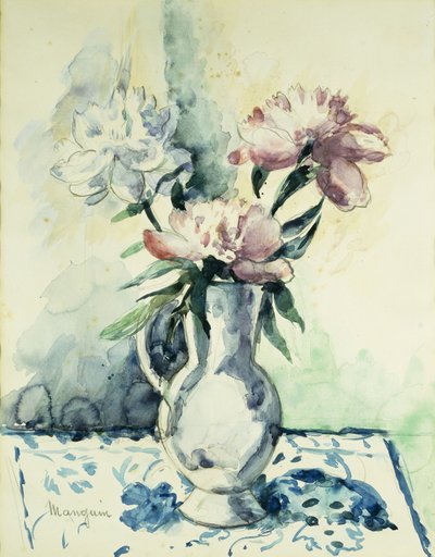 Bukett pioner; Bukett pioner av Henri Charles Manguin