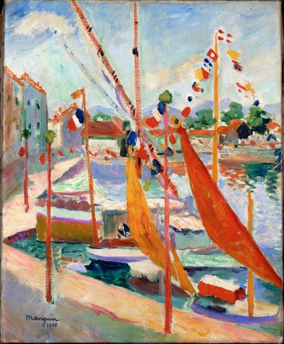 Der 14. Juli in St. Tropez von Henri-Charles Manguin
