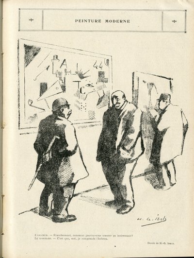 Illustration av H. G. Ibels (1867-1936) i Le Rire, 04/02/22 - Modernt måleri - Konst, antisemitism, avantgarde - judisk av Henri Gabriel Ibels