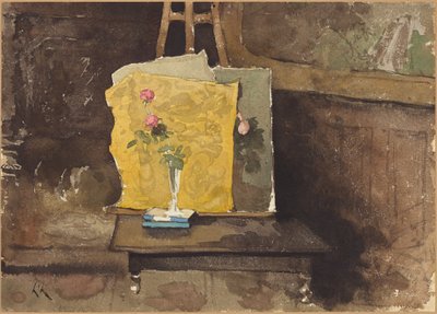 Ett hörn av en ateljé av Henri-Joseph Harpignies
