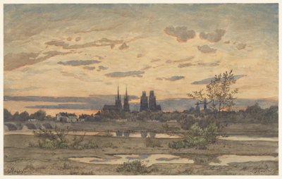 Utsikt över Moulins av Henri-Joseph Harpignies