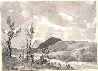 Längs en flodbank av Henri-Joseph Harpignies