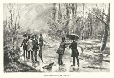 Saint-Beuve Duell (gravyr) av Henri-Louis Dupray