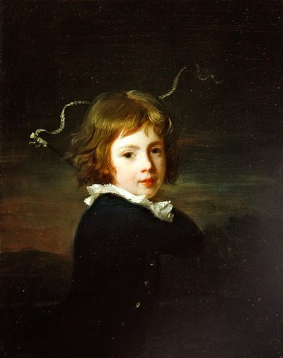 Ett porträtt av en ung pojke, tros vara Lord Wood (olja på duk) av Henri Pierre Danloux