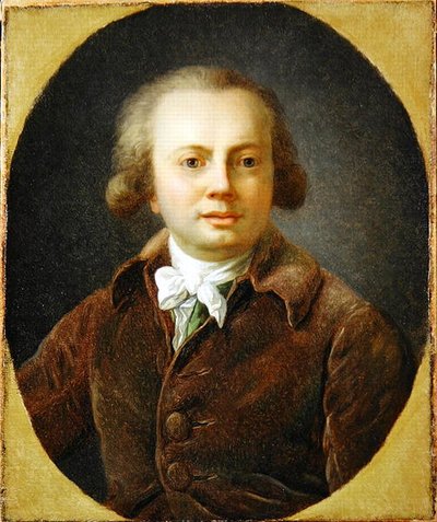 Porträtt av en ung man (olja på duk) av Henri Pierre Danloux