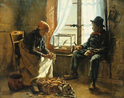Vinter sol; vinter sol, av Henri Adolphe Laissement