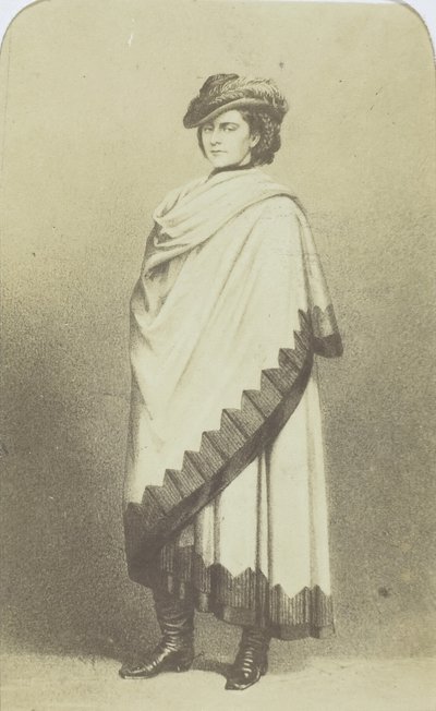 Ex-drottning av Neapel, 1860-69 av Henri Alexis Omer Tournier
