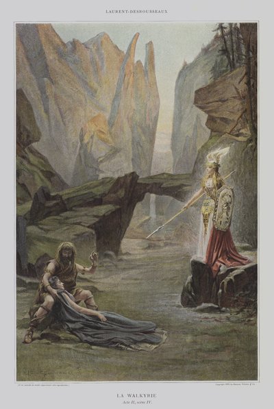 La Walkyrie (Valkyrian) av Henri Alphonse Louis Laurent Desrousseaux