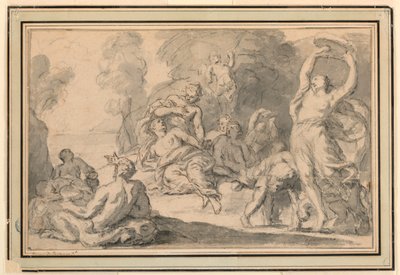 En Bacchanalisk Revel av Henri Antoine de Favanne