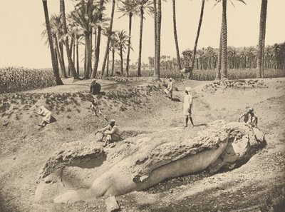 Staty av liggande Sesostris (Saqqara) av Henri Béchard