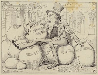 Uncle Sam (litho) av Henri Bonaventure (after) Monnier