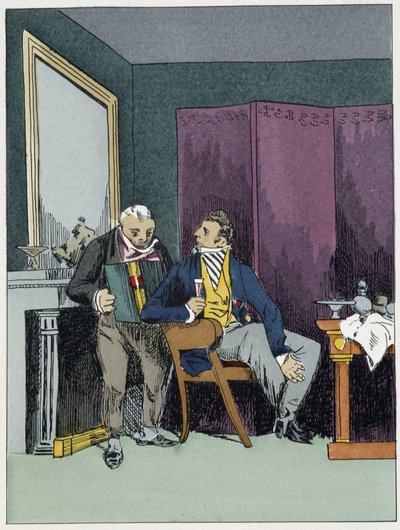 Avdelningschef - i "" Administrativ moral" av Henri Monnier av Henri Bonaventure Monnier