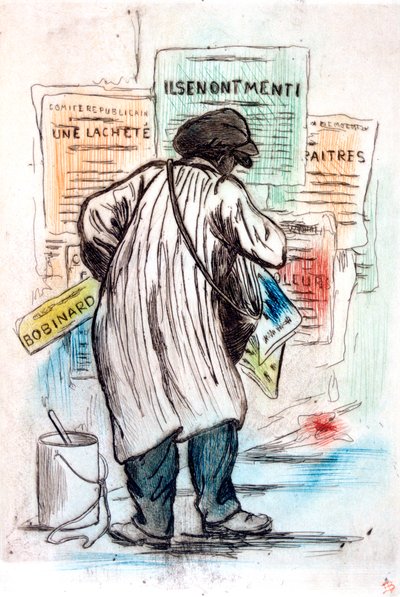 Affischmannen, c1900-1919 av Henri Boutet