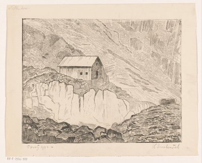 Hus på ett berg av Henri Braakensiek (signed by artist)