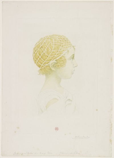 Porträtt av Jean Raimond Guérard, ca 1890 (torrnål i färg) av Henri Charles Guérard