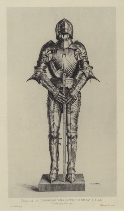 Rustning, tidigt 1400-tal av Henri Charles Guérard
