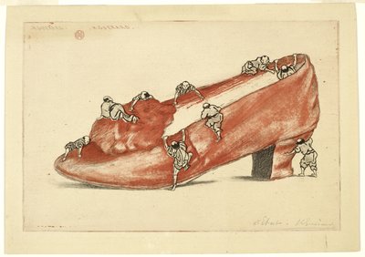 Anfallet av skon, 1888 av Henri Charles Guérard