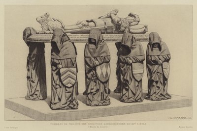 Tomb of Philippe Pot, Grand Seneschal of Burgundy, 1400-talet av Henri Charles Guérard