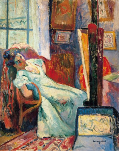 Modell Resting, 1905 av Henri Charles Manguin