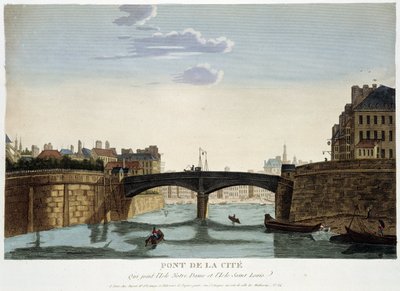 Stadsbron - i "" Views of Paris"" av Courvoisier av Henri Courvoisier-Voisin