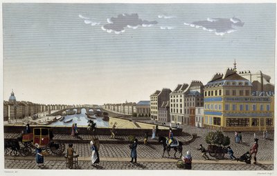 Paris, Notre-Dame-bron - i ""Views of Paris"" av Courvoisier av Henri Courvoisier-Voisin