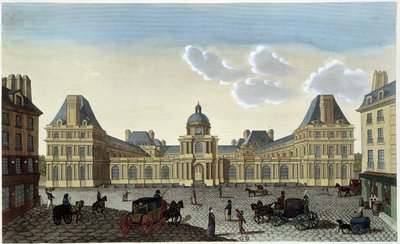 Utsikt över Palais du Luxembourg, cirka 1820 - i "" Views of Paris "" av Courvoisier av Henri Courvoisier-Voisin