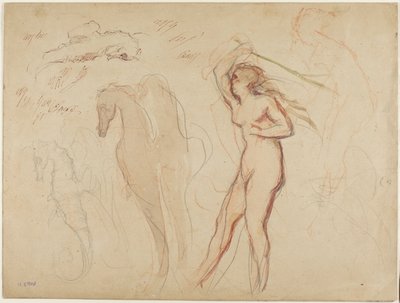 Studieblad av Henri Cros