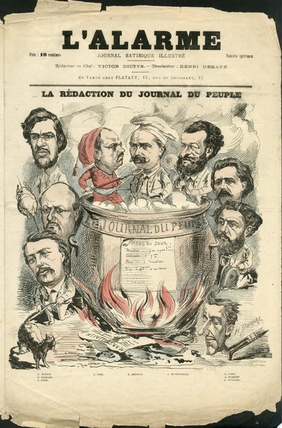 Illustration av Henri Demare (1846-1888) för omslaget till L
