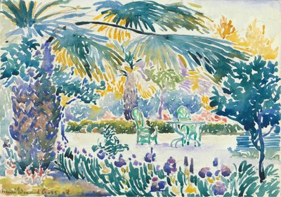 Målarens trädgård i Saint Clair, 1908. av Henri Edmond Cross