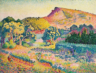 Landskap med Le Cap Negre; Landskap med Cape Negre, 1906 av Henri Edmond Cross