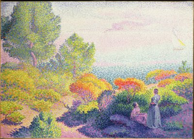 Landskap med två kvinnor, 1895 av Henri Edmond Cross