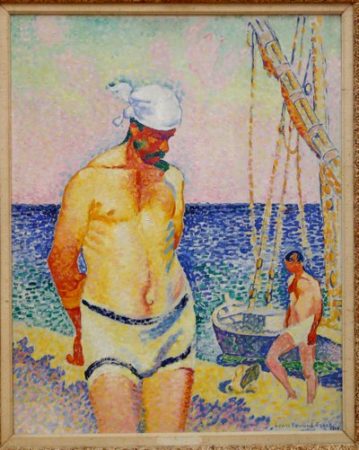Le Lesteur, 1908 av Henri-Edmond Cross