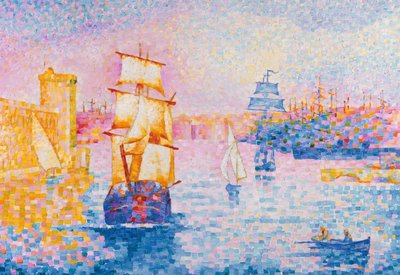 Marseilles hamn, ca 1899 av Henri Edmond Cross