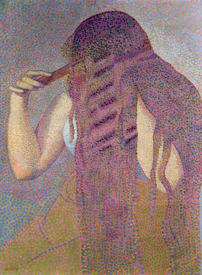 The Hair, c.1892 swed av Henri Edmond Cross