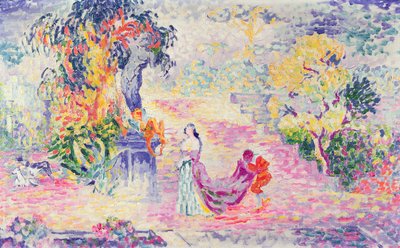 Kvinna i parken, 1909 av Henri Edmond Cross
