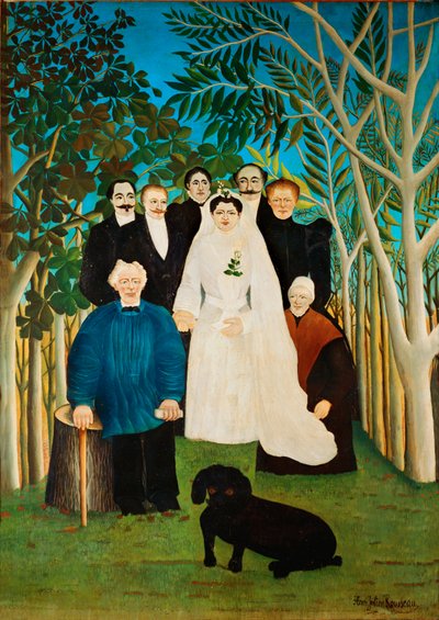 The Wedding (olja på duk) av Henri Emilien Rousseau