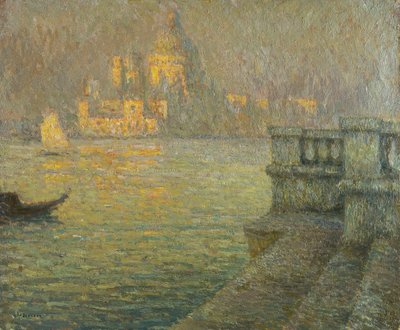 La Salute, Venedig av Henri Eugene Augustin Le Sidaner