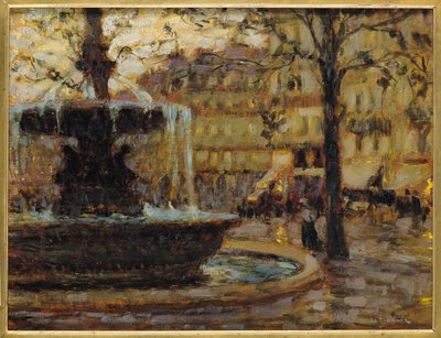 Fontänen, Paris, 1904 av Henri Eugene Augustin Le Sidaner