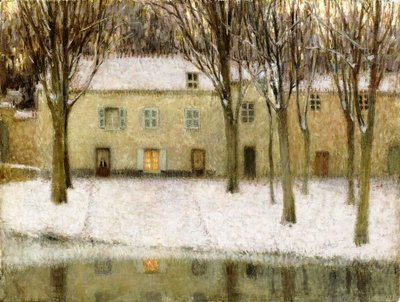 Liten fläck vid vattnet av Henri Eugene Augustin Le Sidaner