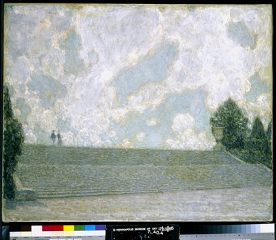 Trapporna i slottet i Versailles (Les Marches Du Palais Versailles) (olja på duk) av Henri Eugene Augustin Le Sidaner
