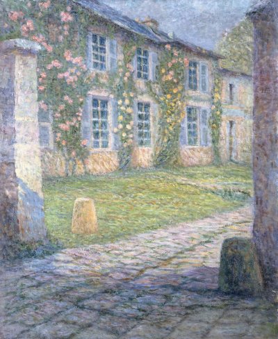 Rosenhuset i Versailles; Rosa huset i Versailles av Henri Eugene Augustin Le Sidaner