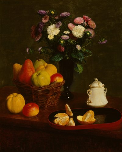 Blommor och frukt av Henri Fantin-Latour