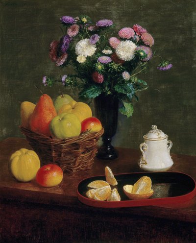 Blommor och frukt av Henri Fantin-Latour