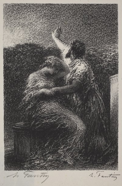 Trollkarlen Balthazar och Fatime av Henri Fantin-Latour