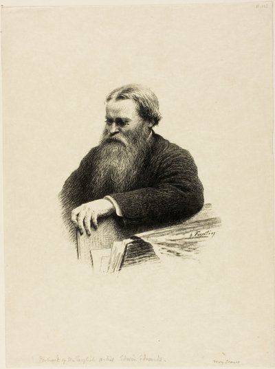 Porträtt av konstnären Edwin Edwards av Henri Fantin-Latour