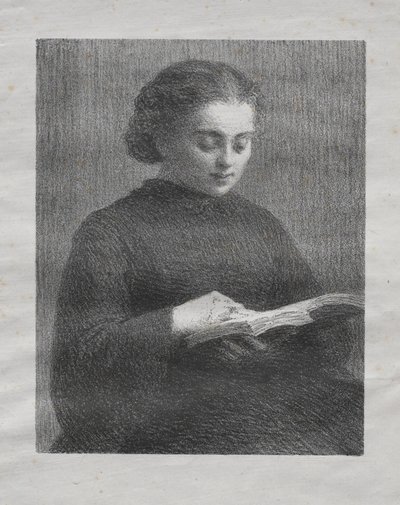 Läsning: Porträtt av konstnärens syster av Henri Fantin-Latour