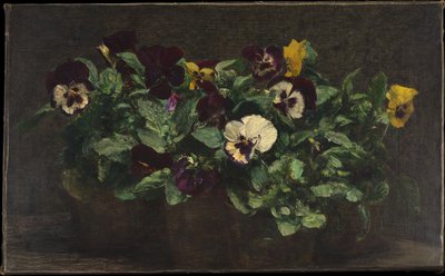 Stilleben med penséer av Henri Fantin-Latour