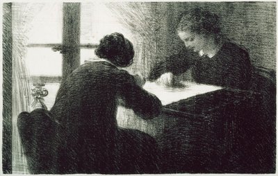 Brodererskorna (Les Brodeuses) av Henri Fantin-Latour
