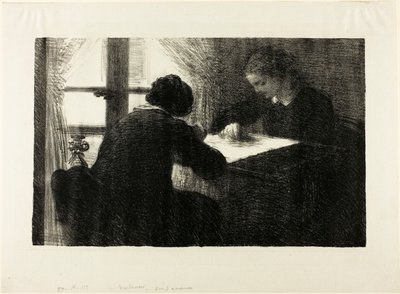 The Broiderers, andra plattan av Henri Fantin-Latour