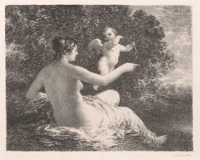 Venus och Amor av Henri Fantin-Latour